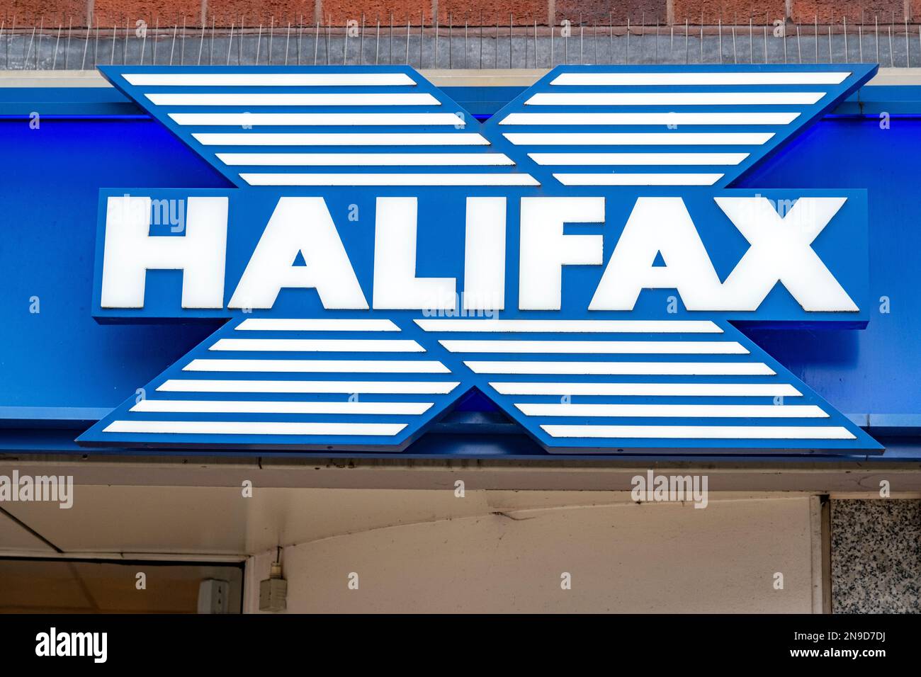 Halifax building society sign or logo UK Stock Photo Alamy