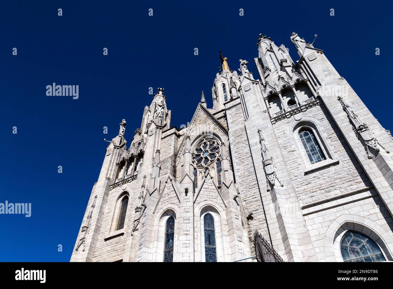 Temple of the Sacred Heart of Jesus church, Barcelona, Spain Stock Photo