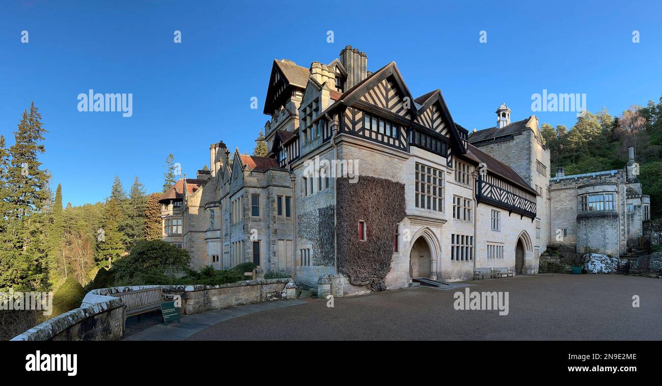 Cragside near Rothbury in Northumberland in the northeast of England ...