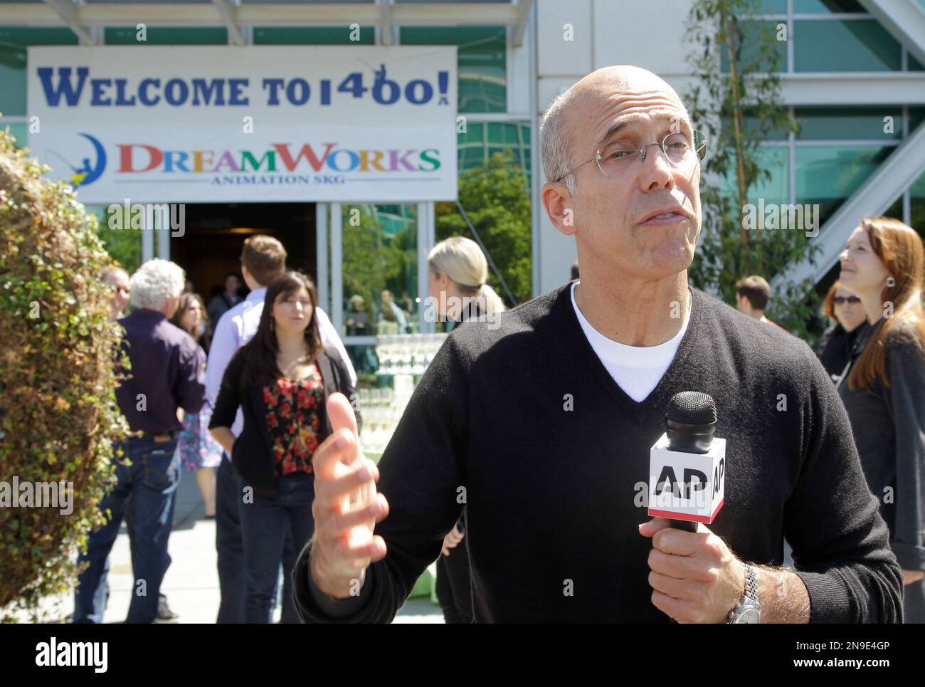 DreamWorks Animation CEO Jeffrey Katzenberg during a ground breaking ...