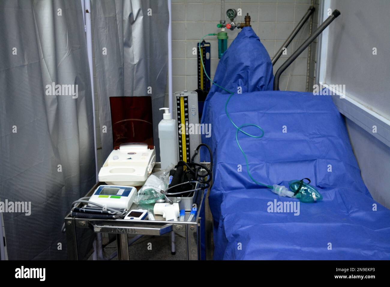 Cairo, Egypt, February 11 2023 A medical center, clinic, a place for first aid in emergency