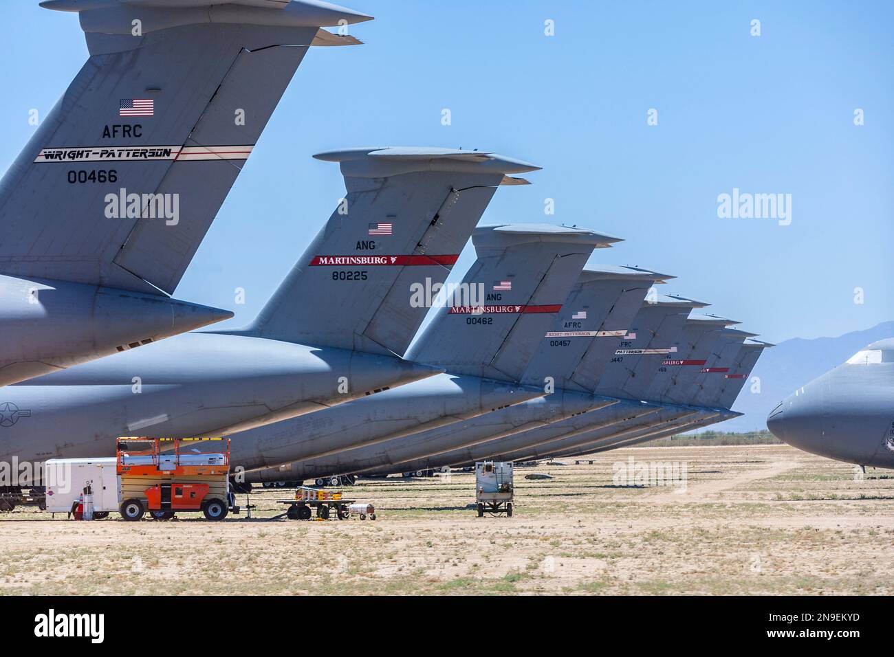 Tucson, USA - June 13, 2012: Davis-Monthan Air Force Base AMARG ...