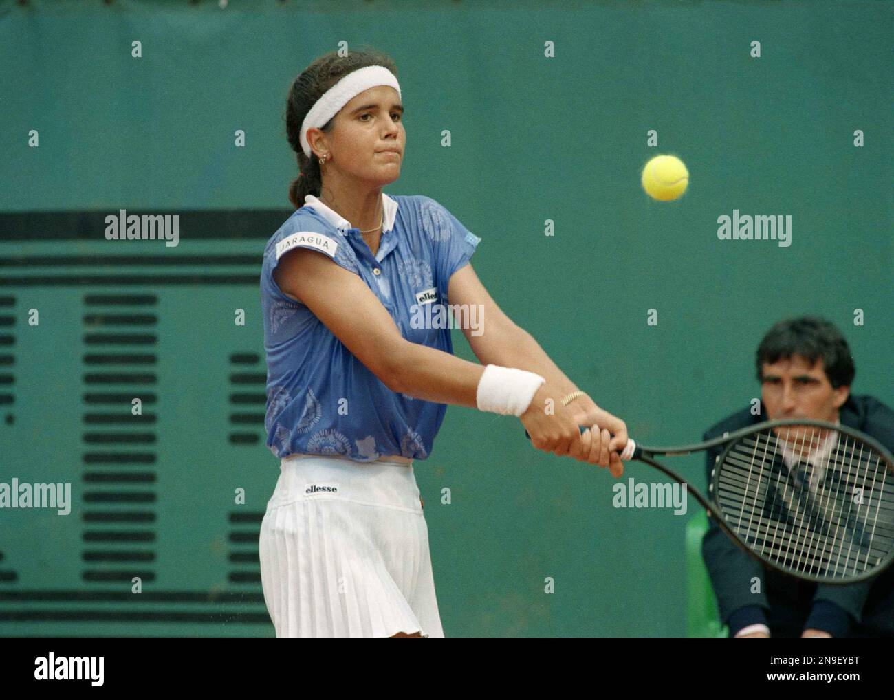 Mary Joe Fernandez of Miami, Fla., is shown in action in 1989. (AP