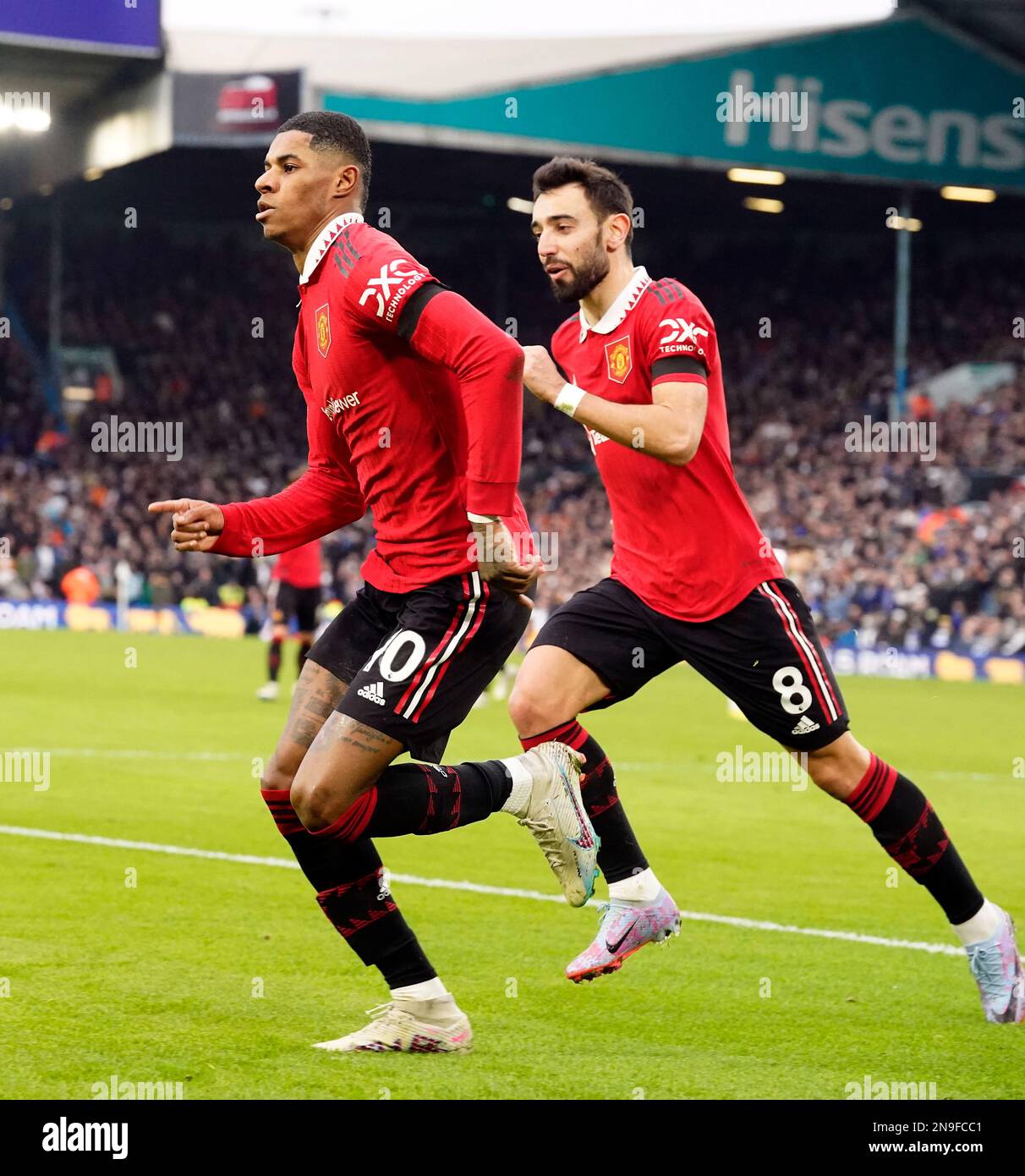Marcus Rashford Side Manchester United's Marcus Rashford celebrates scoring their side's ...
