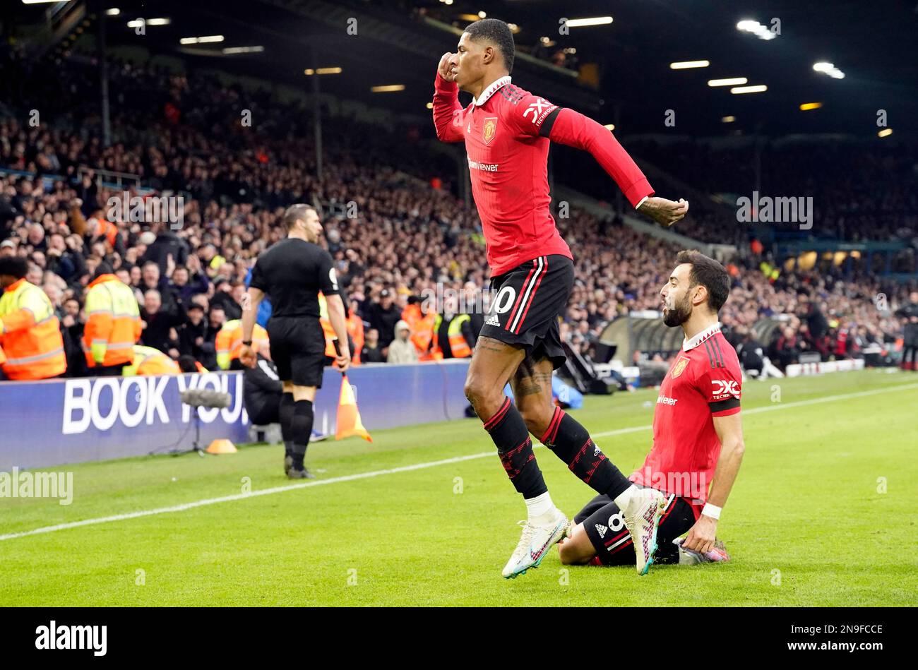 Marcus Rashford Side Manchester United's Marcus Rashford celebrates scoring their side's ...