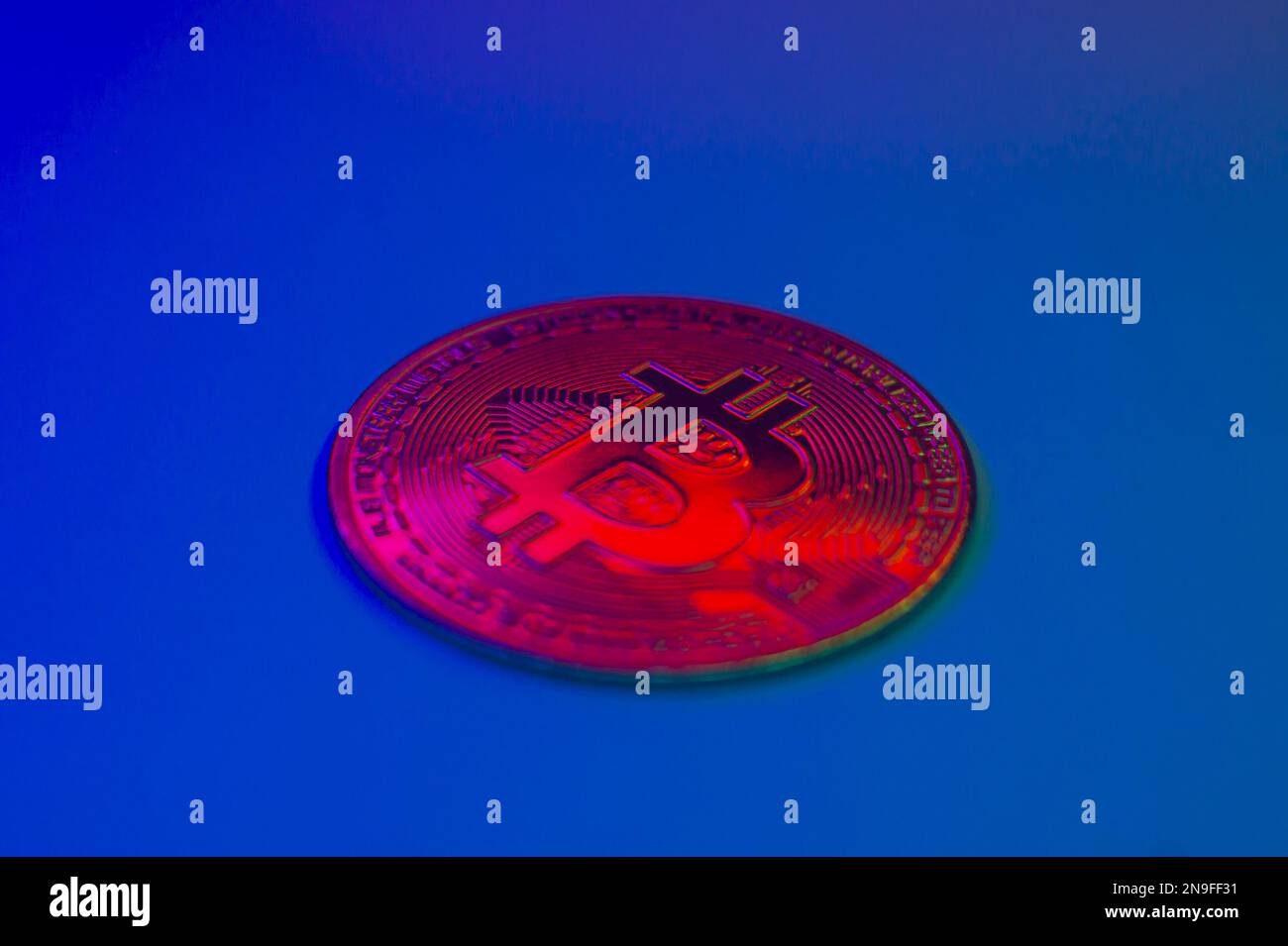 Cryptocurrency red coin hi-res stock photography and images - Alamy