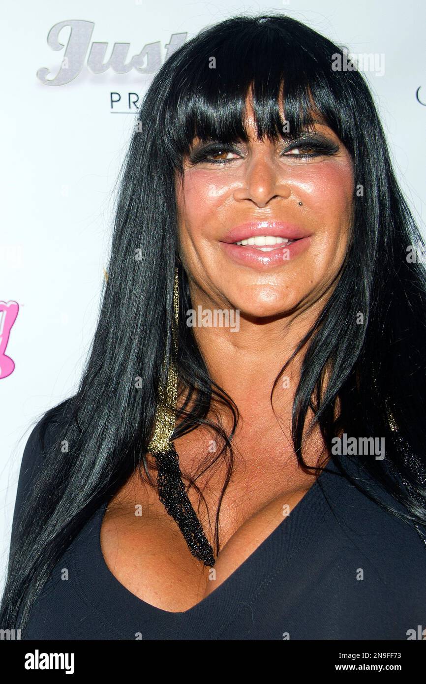 Angela Raiola, better know as Big Ang, arrives to the premiere of her