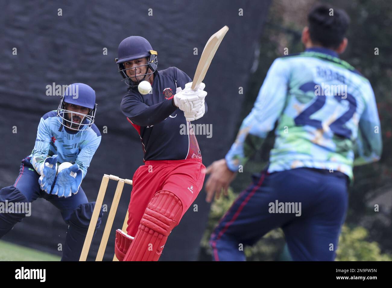 HKCC's Nihad Shah ( Black shirt) and USRC's Khan Akbar (Right), Umar