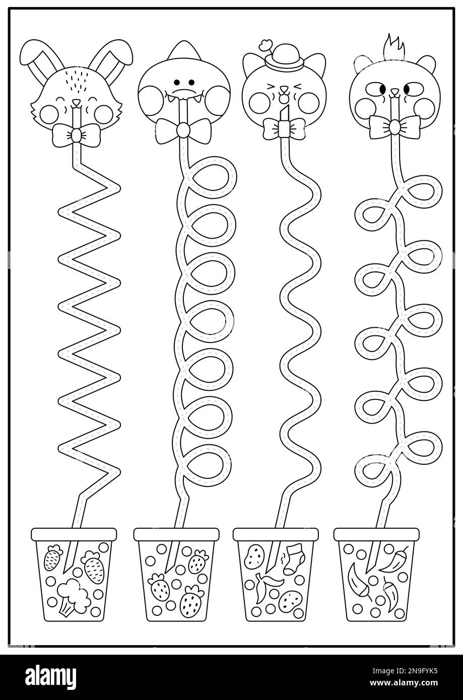 bubbles Connect The Dots printable worksheets