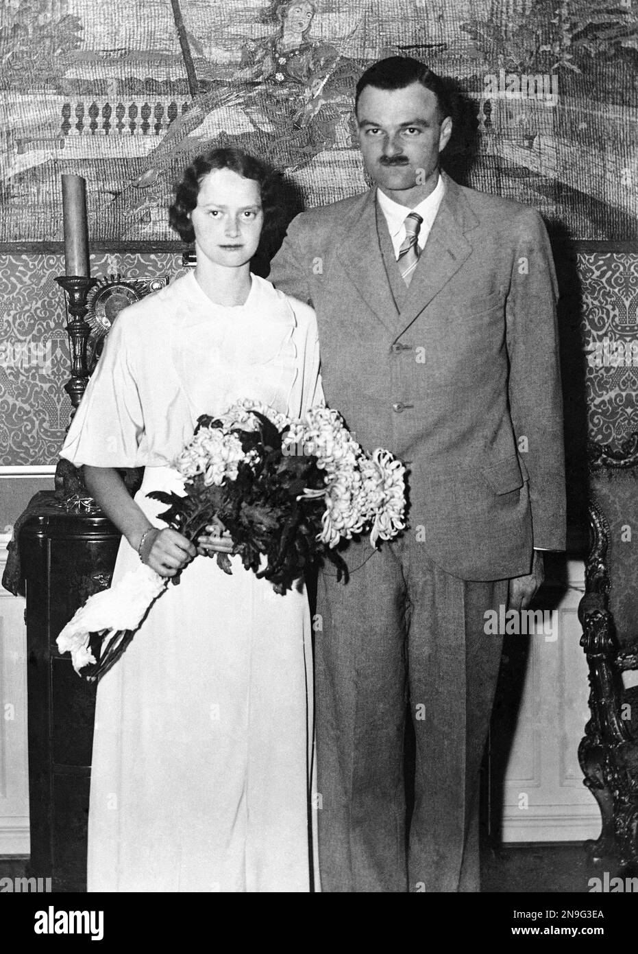 The newly engaged couple, Princess Alexandrine Louise, daughter of