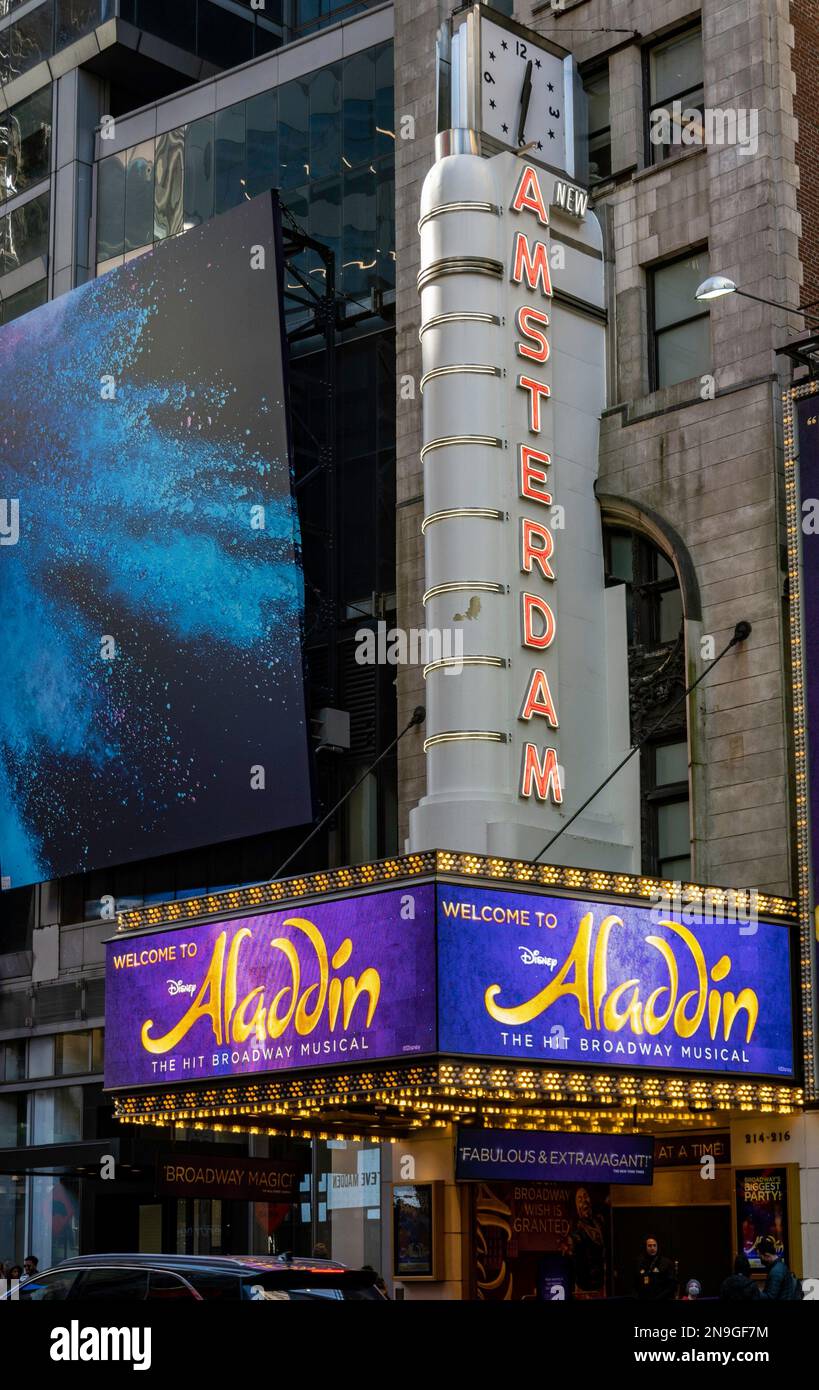 New amsterdam theatre new york exterior hi-res stock photography and images  - Alamy