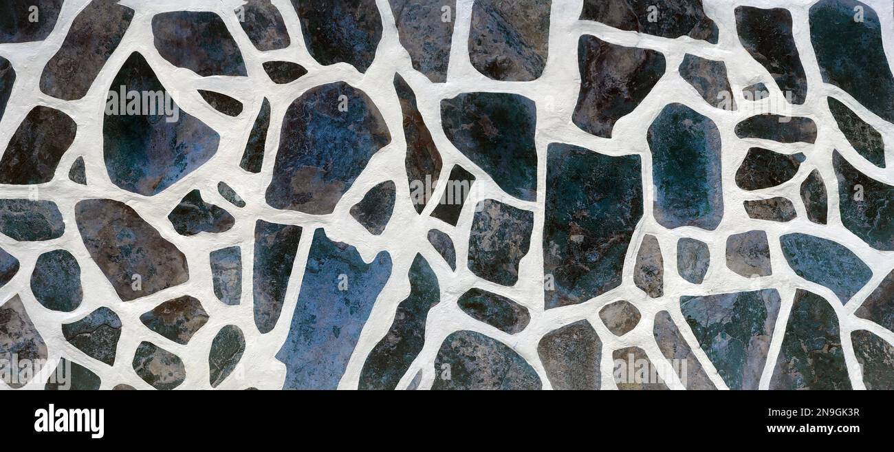 natural stone wall background, stones texture Stock Photo