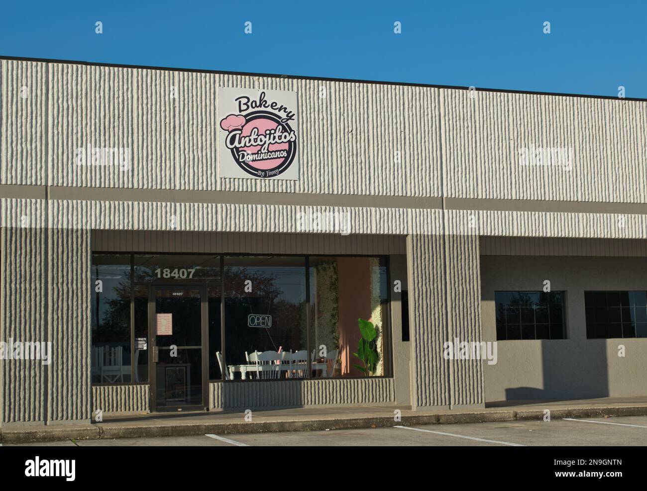Houston, Texas USA 02102023 Bakery Antojitas Dominicanos storefront