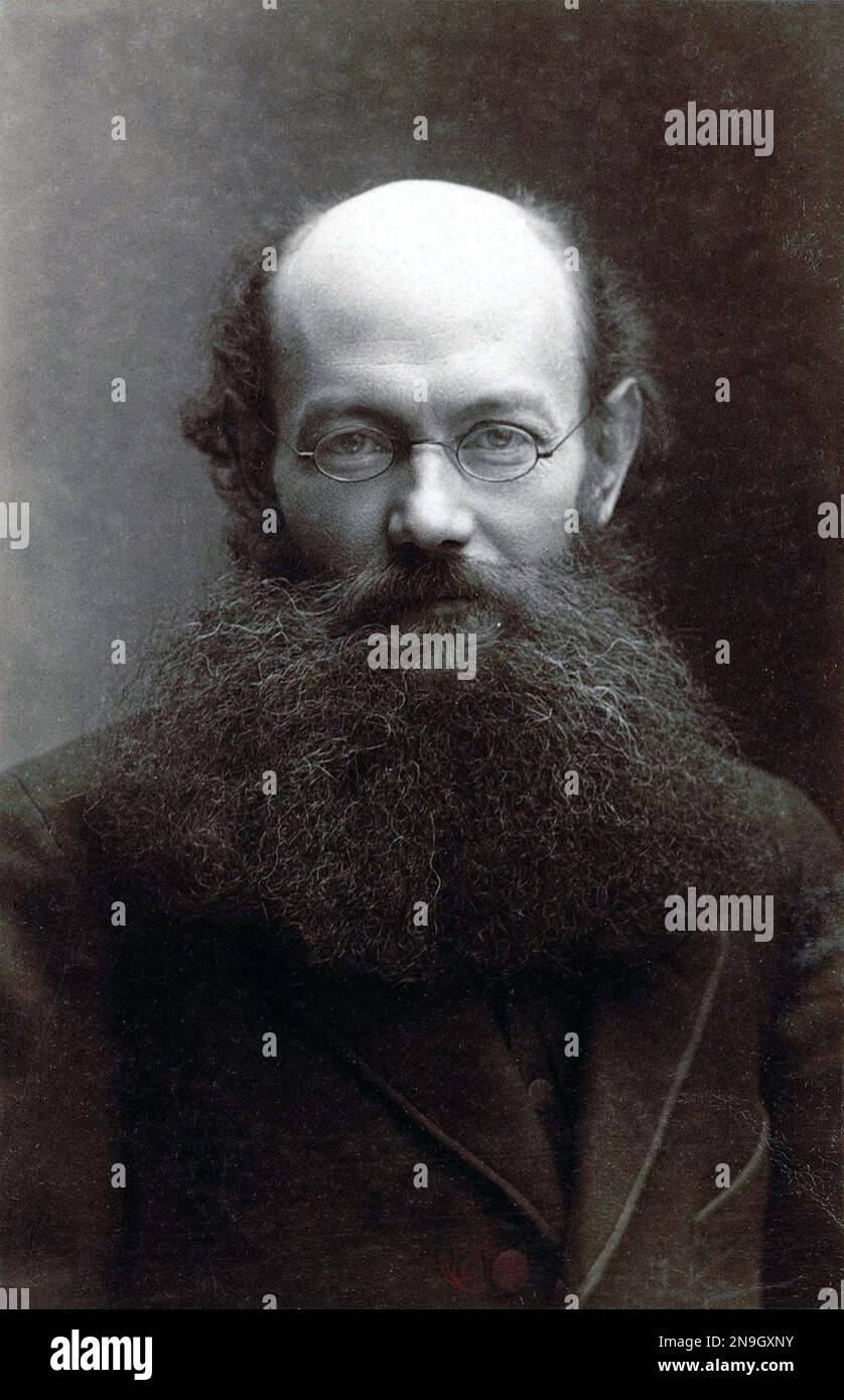 Peter Kropotkin, Pyotr Alexeyevich Kropotkin (1842 – 1921) Russian anarchist and activist Stock Photo