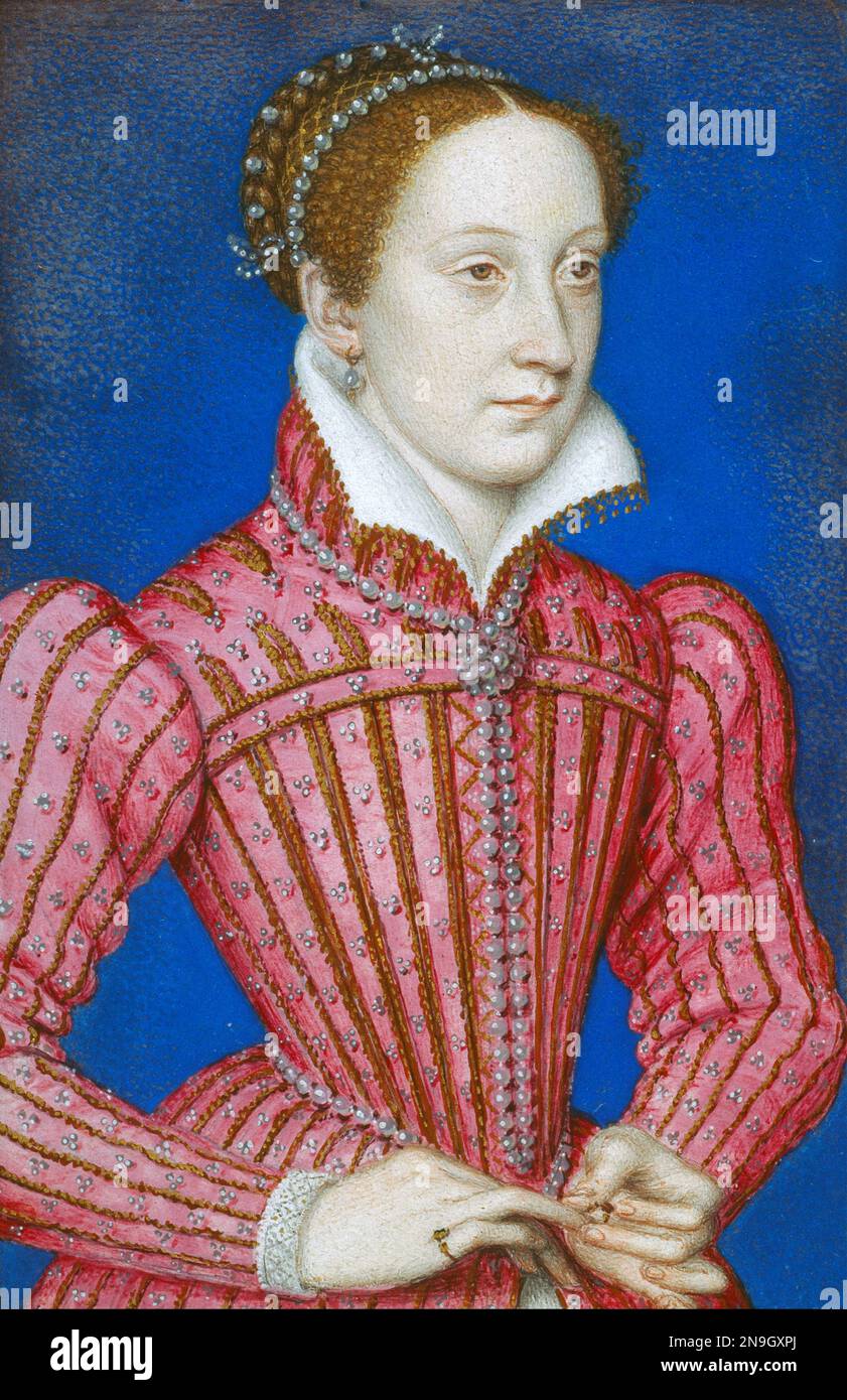 Mary Queen of Scots, Mary, Queen of Scots (1542 – 1587), Mary Stuart or Mary I of Scotland, was Queen of Scotland from 14 December 1542 until her forced abdication in 1567. Stock Photo