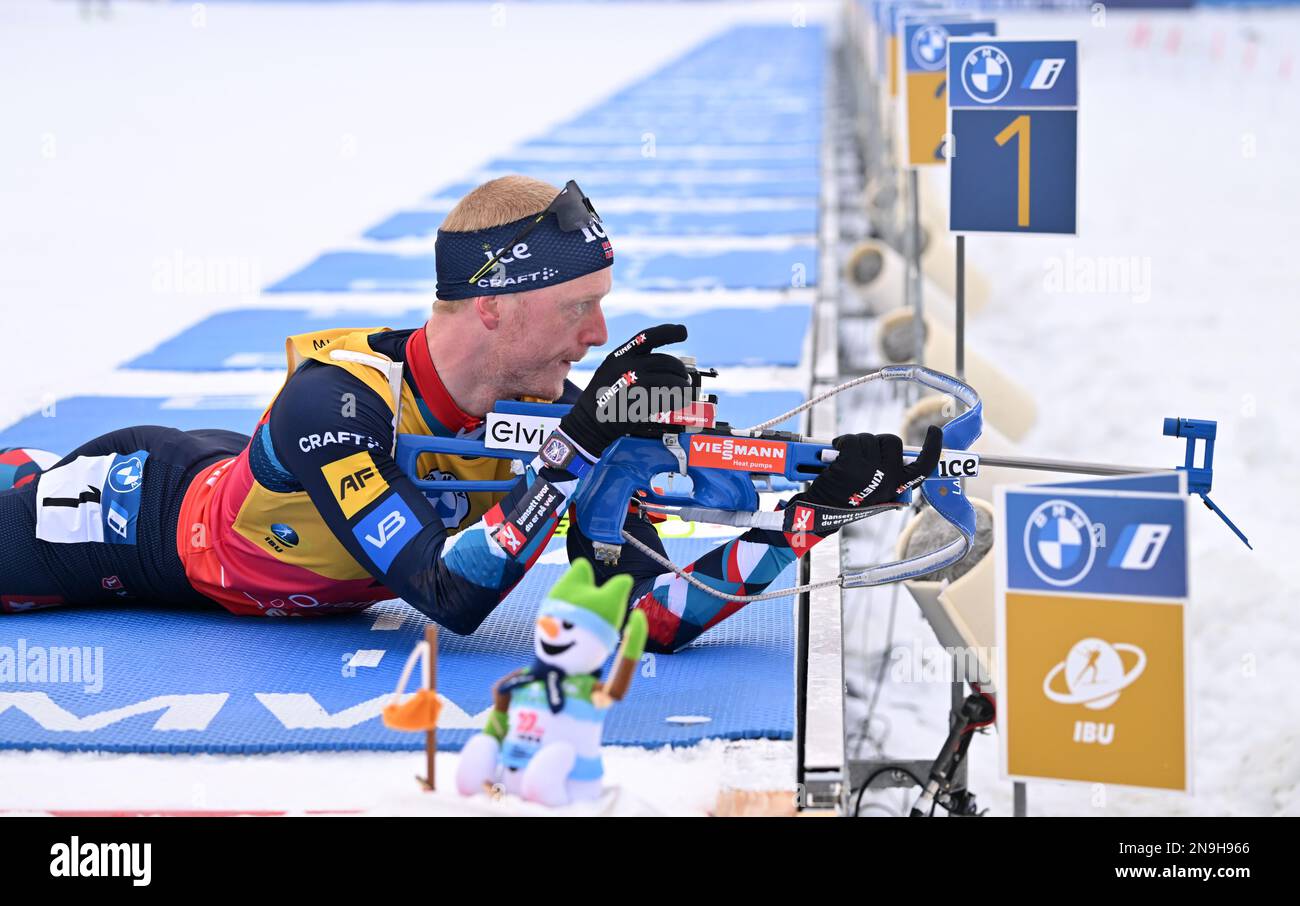 Oberhof, Germany. 12th Feb, 2023. Biathlon World Championship, Pursuit 12.5 km, men