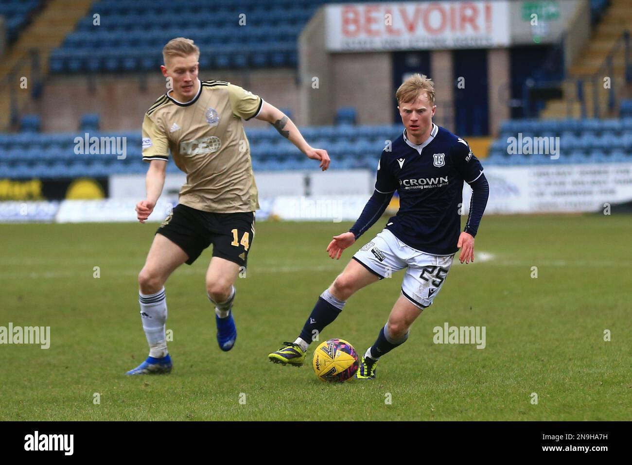 Dundee, Scotland, UK. 12th February 2023; Dens Park, Dundee, Scotland