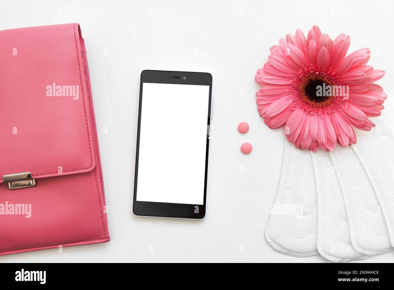 Menstruation cycle, contraception, birth control Stock Photo