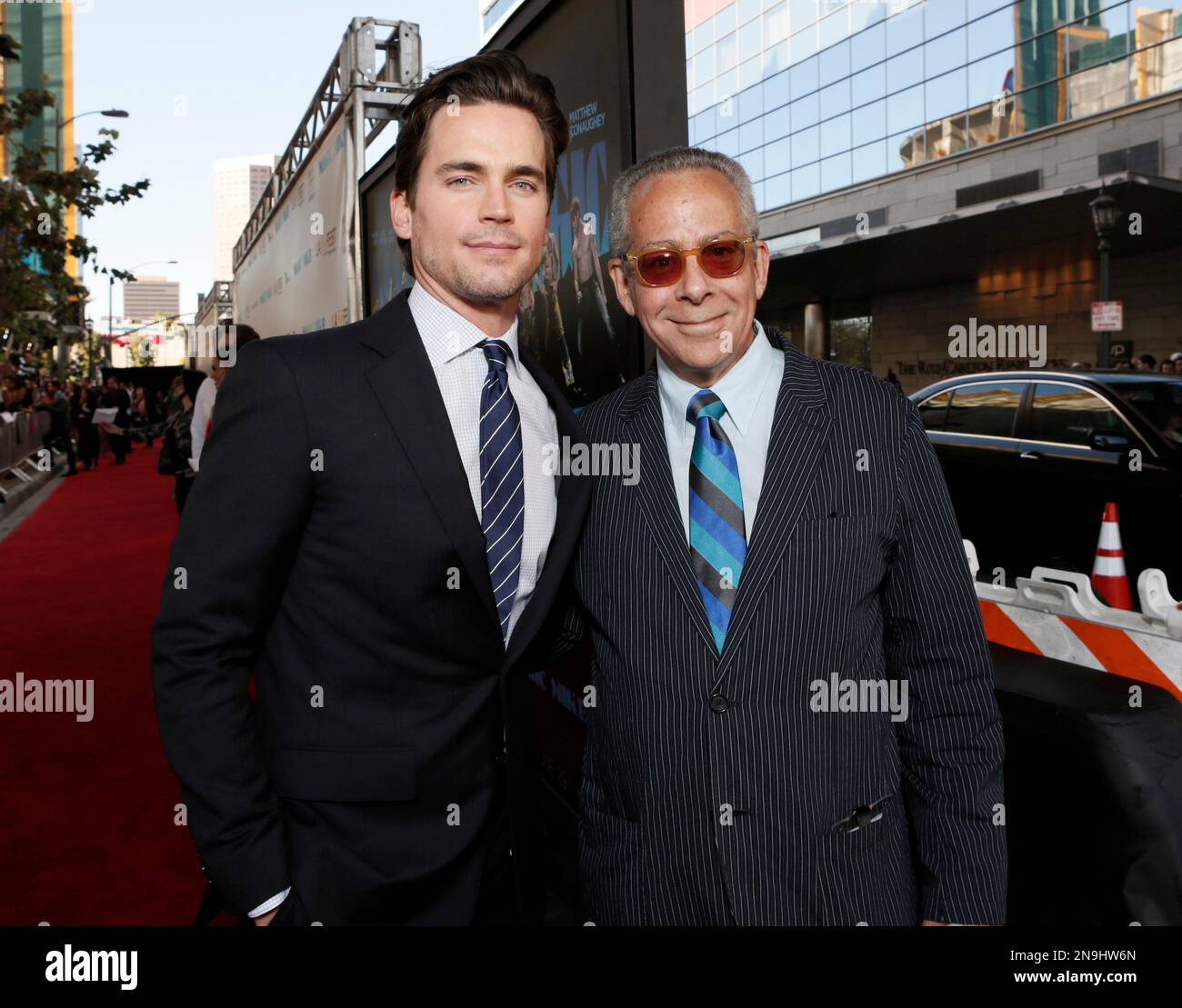 Actor Matt Bomer and LAFF Artistic Director David Ansen attends the