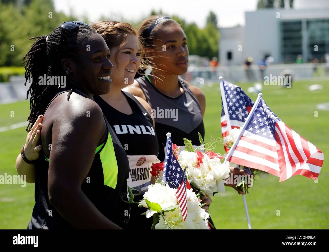 Amber Campbell, left to right, Amanda Bingson and Jessica Crosby