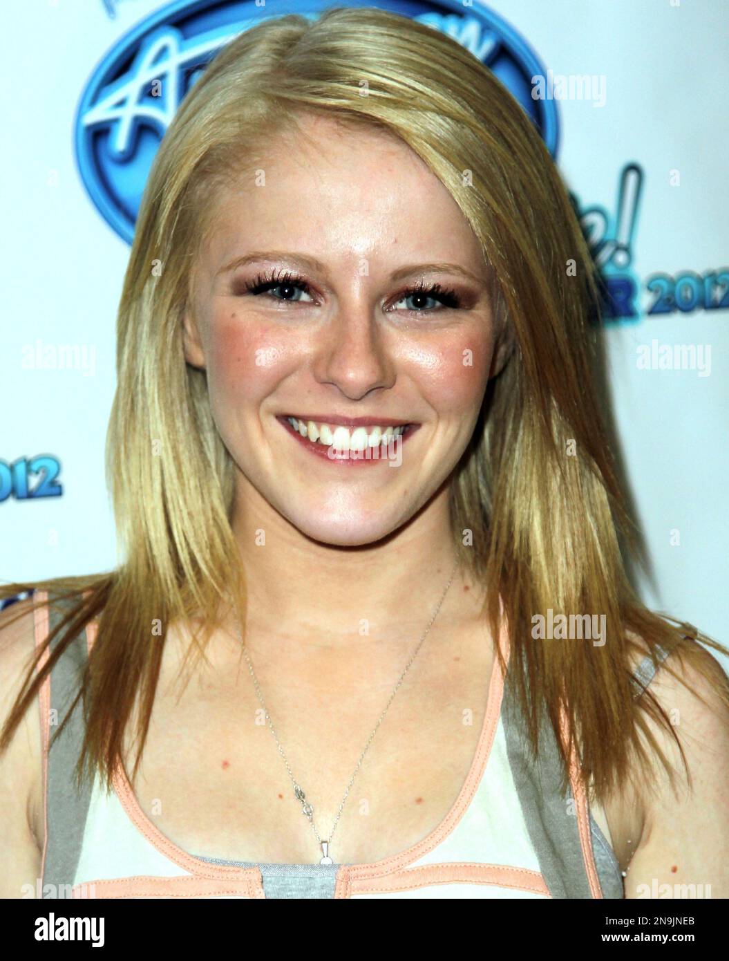 American Idol season 11 contestant Hollie Cavanagh arrives at the