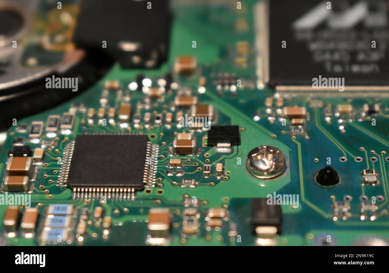 Electrical circuit board, close up, macro photography Stock Photo Alamy