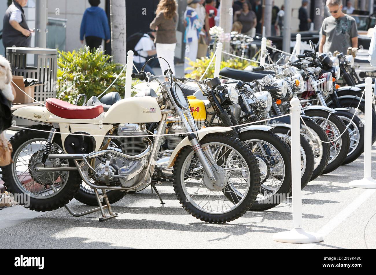 COMMERCIAL IMAGE - Motor Cycles on Rodeo Dirve at The British Are ...