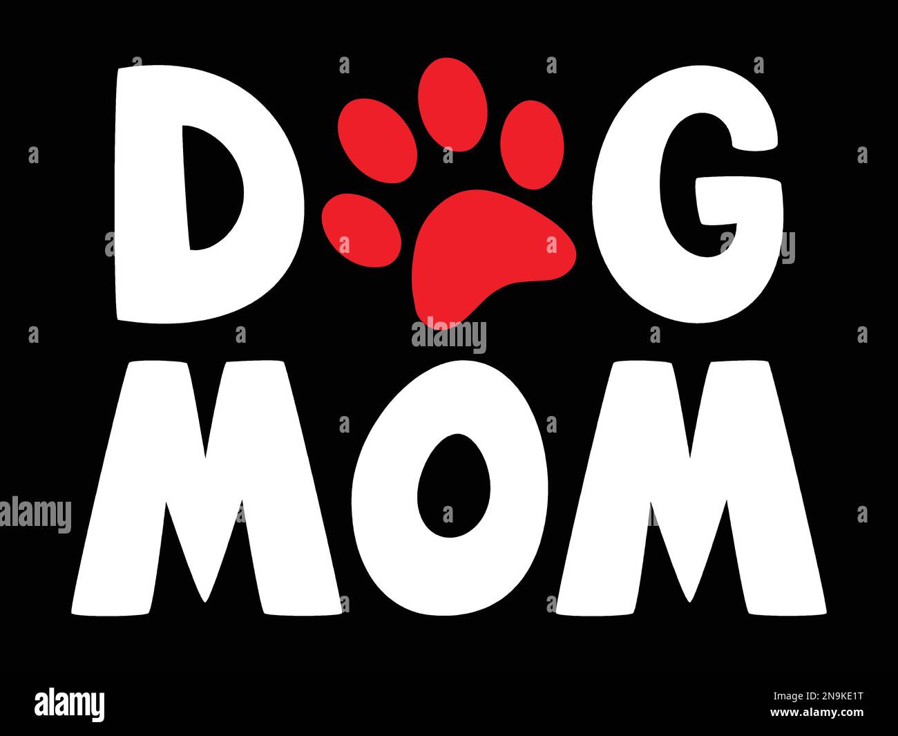 DOG MOM design with Paw sign Stock Vector Image & Art Alamy