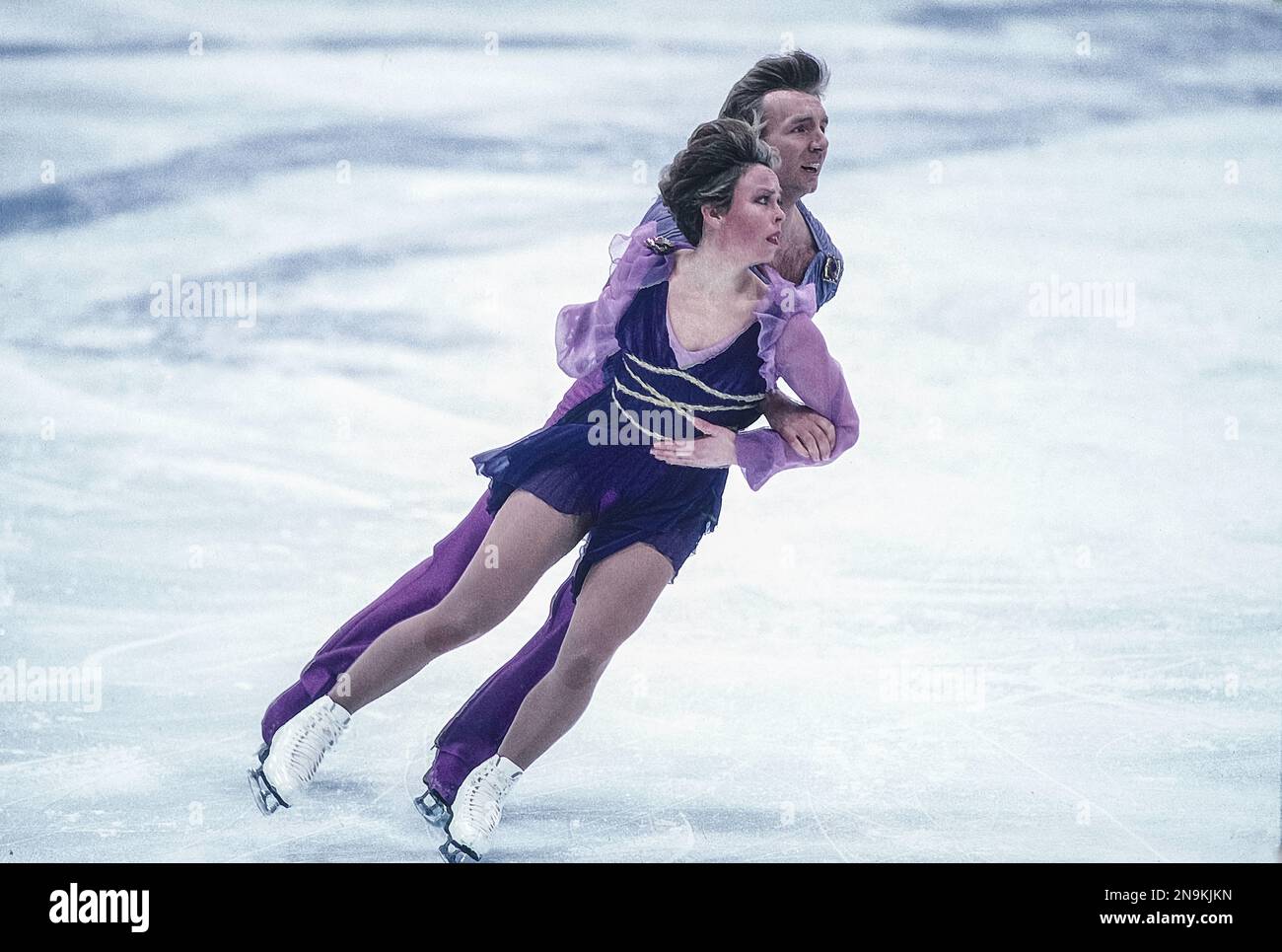 CHRISTOPHER DEAN AND JAYNE TORVILL (GBR) DANCE TO THE ORIGINAL BOLERO