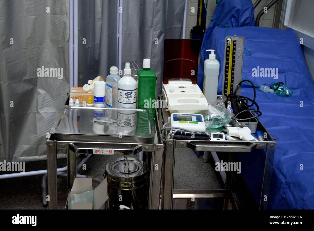 Cairo, Egypt, February 11 2023 A medical center, clinic, a place for first aid in emergency