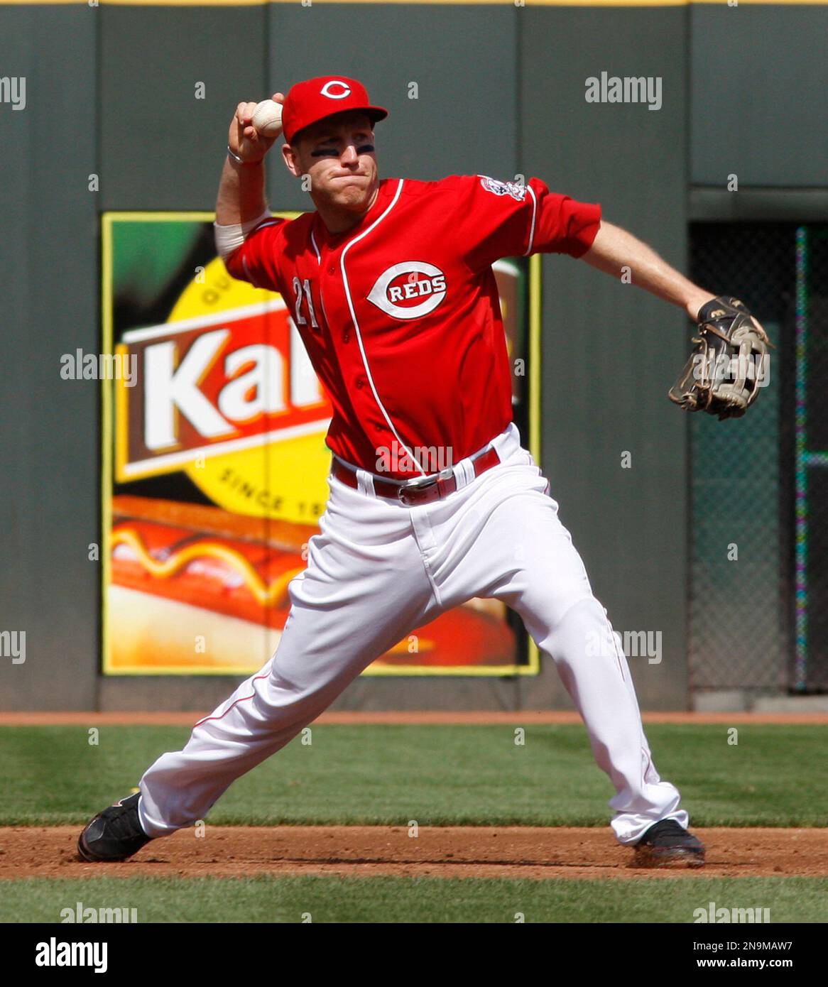 Cincinnati Reds third baseman Todd Frazier during a baseball game