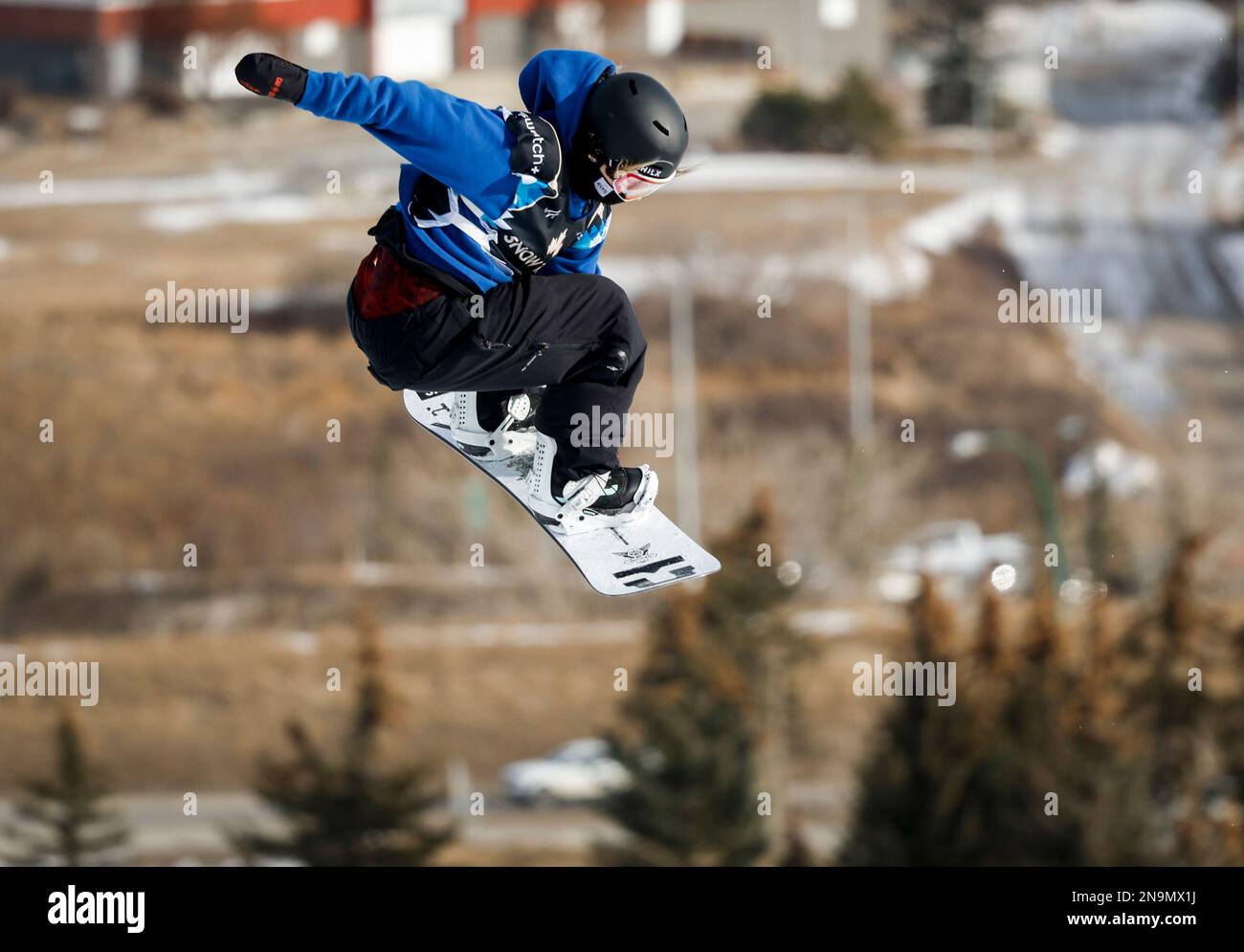 Canada's Jasmine Baird competes during the women's World Cup slopestyle