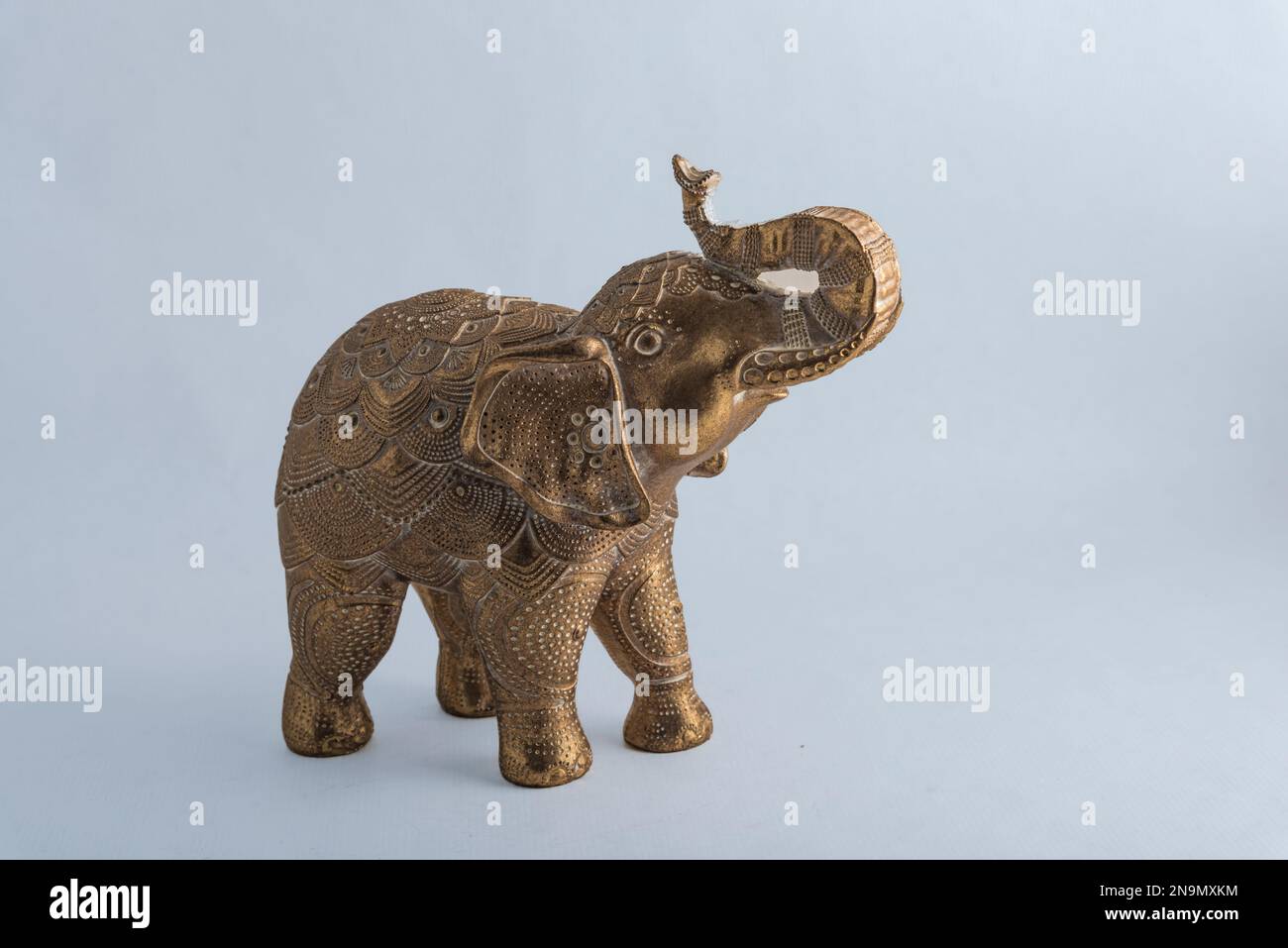 image of the figure of an elephant in plaster for decorative objects ...