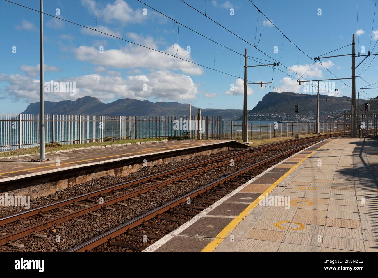 St James station, Western Cape, South Africa, 2023. Platforms and