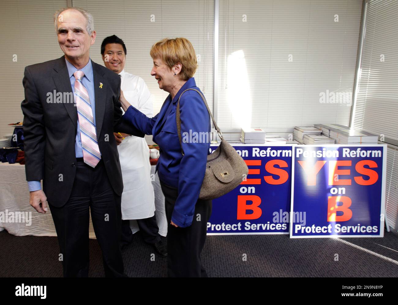 Mayor Reed Wife San Jose Mayor Chuck Reed and his wife, Paula, arrive at a campaign ...