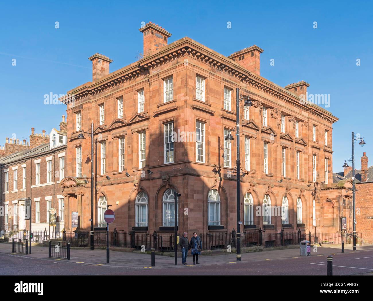 Hawksley House, a listed early 20th century office neoclassical building, now apartments, in Sunderland, England, UK Stock Photo