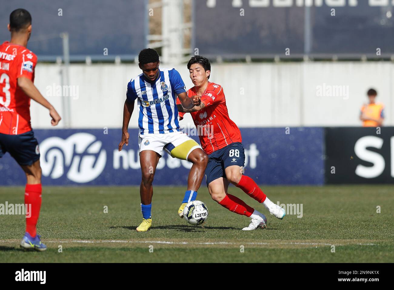 Oliveira de Azemeis, Portugal. 12th Feb, 2023. Kazu (Oliveirense)  Football/Soccer : Portugal Liga Portugal 2 SABSEG match between UD  Oliveirense 2-1 FC Porto B at the Estadio Carlos Osorio in Oliveira de