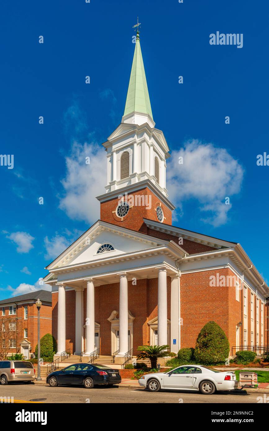 First Baptist Church in Downtown District of Tallahassee, Florida, USA Stock Photo