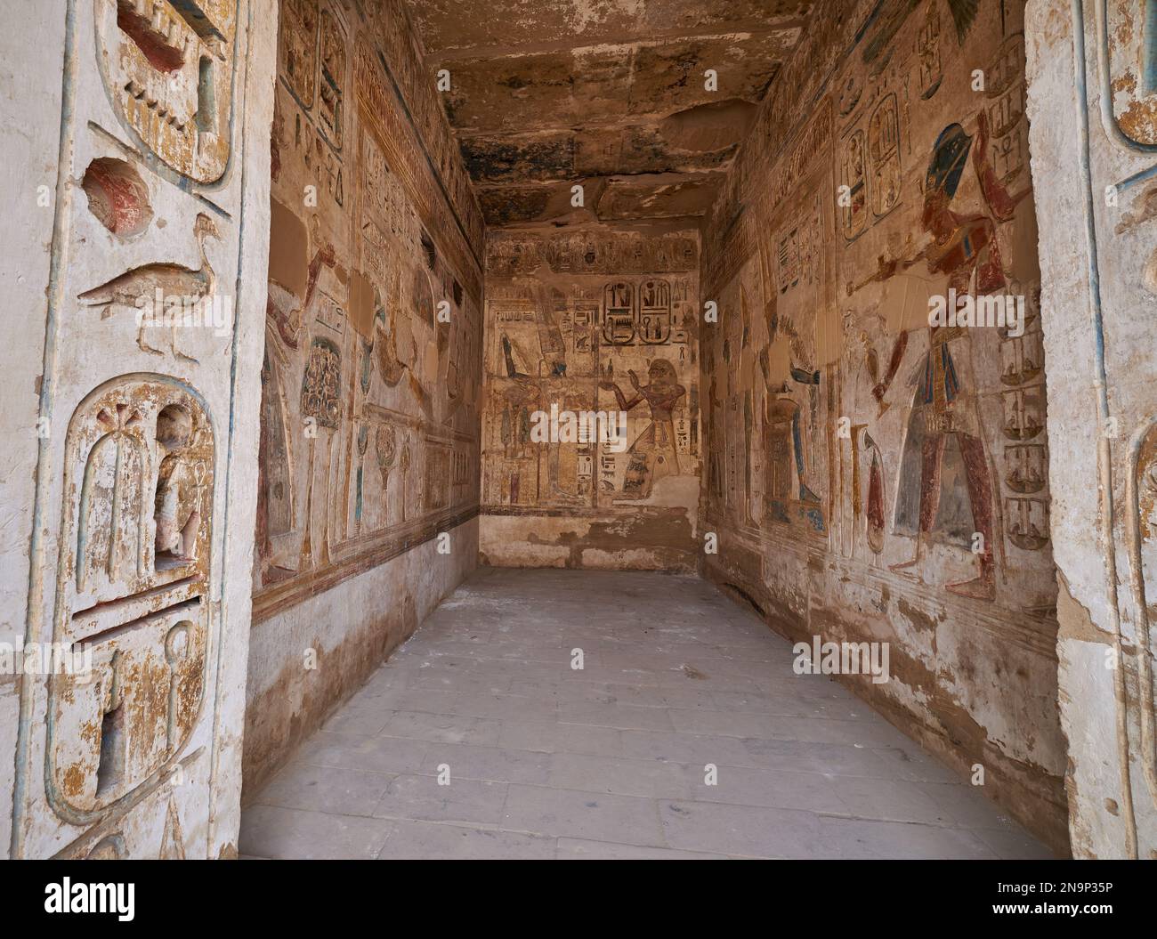 Mortuary Temple of Ramesses III at Medinet Habu in Luxor, Egypt Stock ...