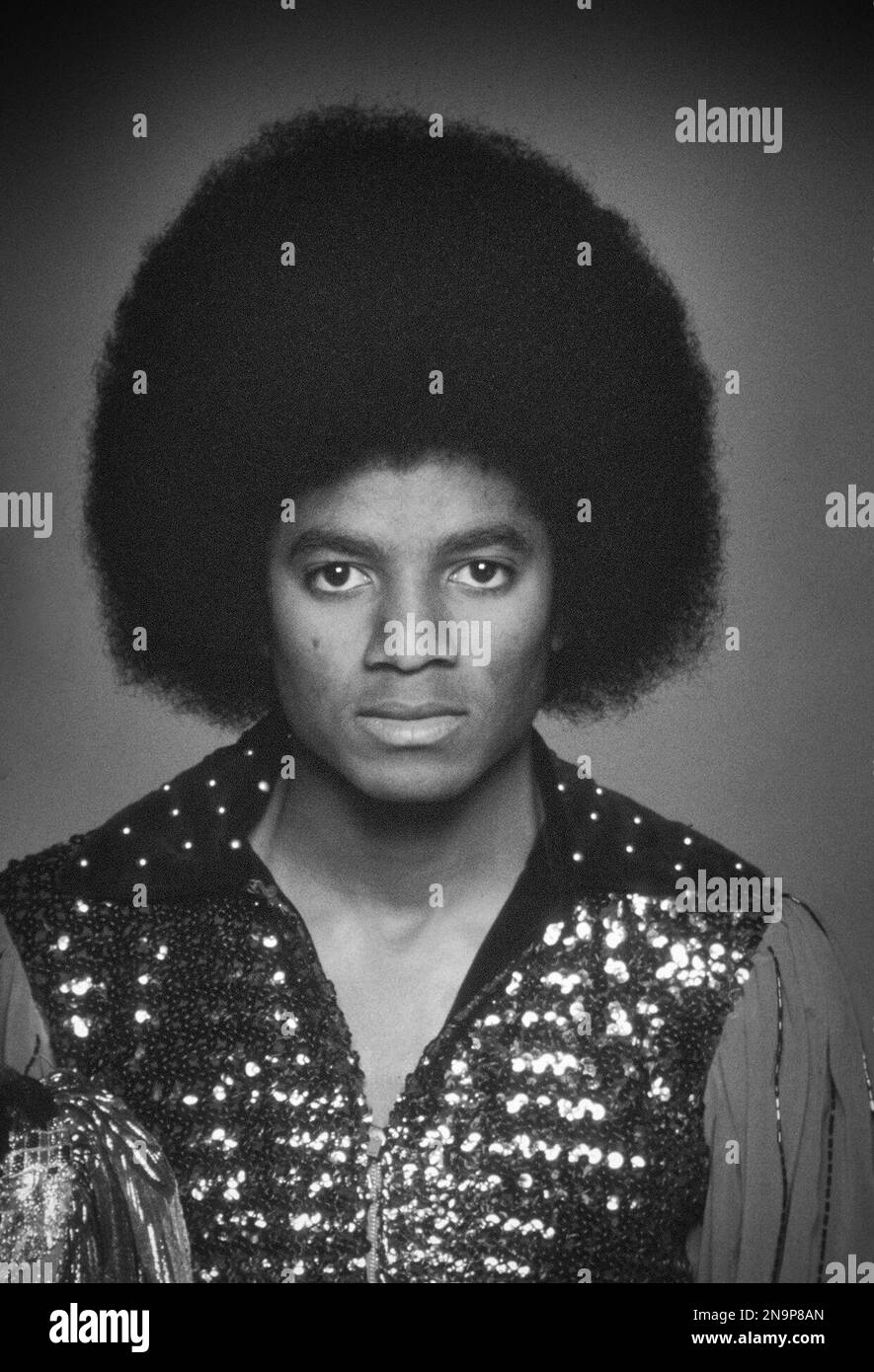Michael Jackson in the Nerlands at the age of 18 as part of the Jackson 5 Stock Photo