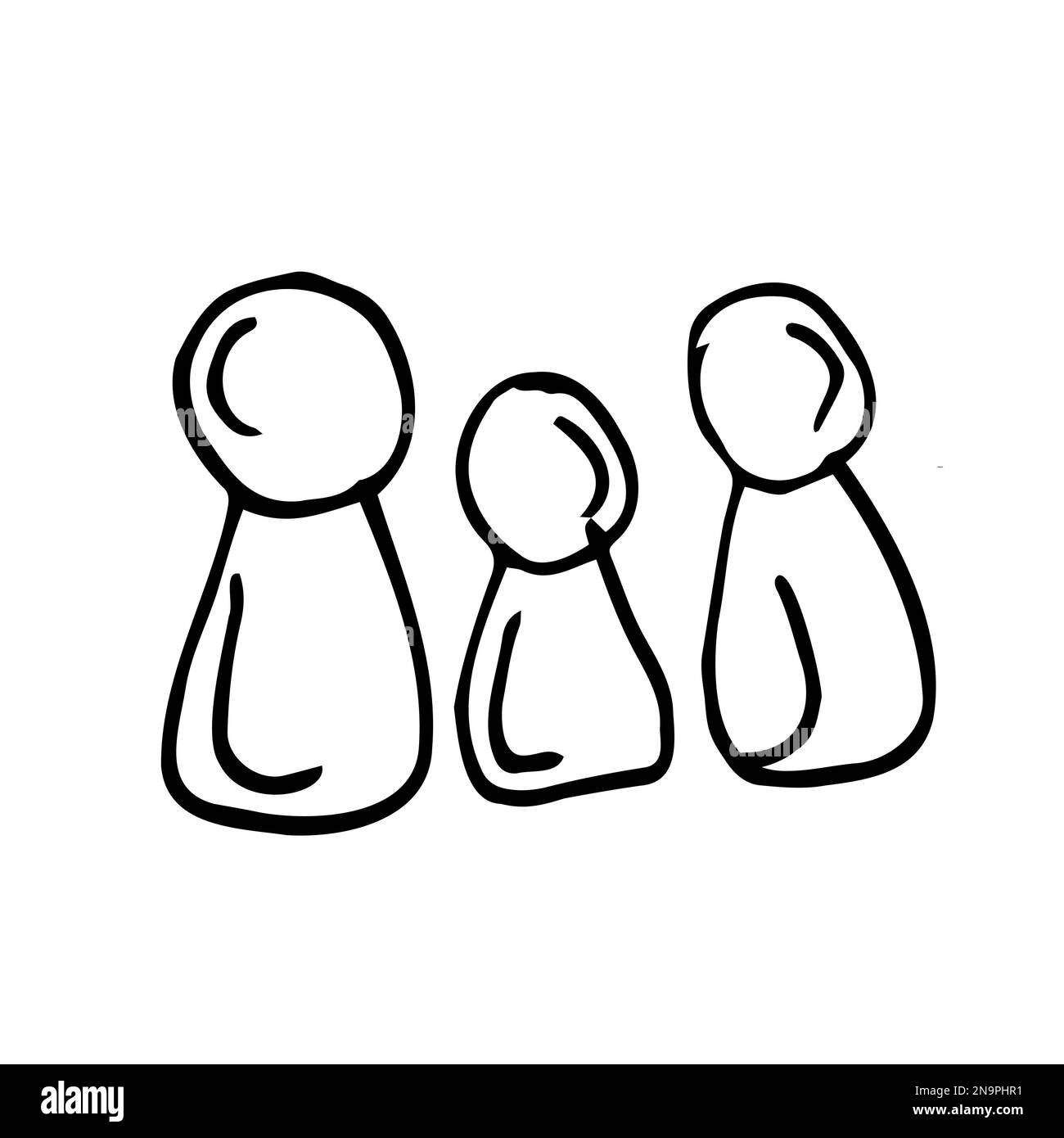 Young people listening to a concert Stock Vector Images Alamy