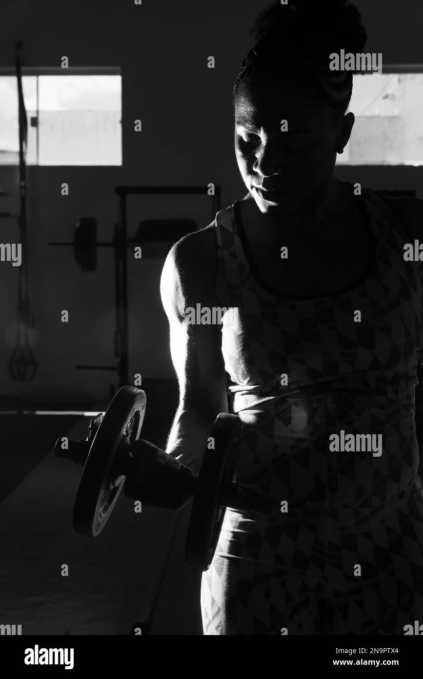 Female muscle Black and White Stock Photos & Images Alamy