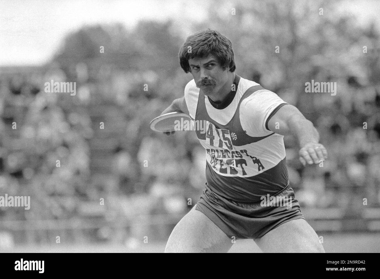 Mac Wlkins, Olympic gold medal winner in Montreal in 1976, wins the