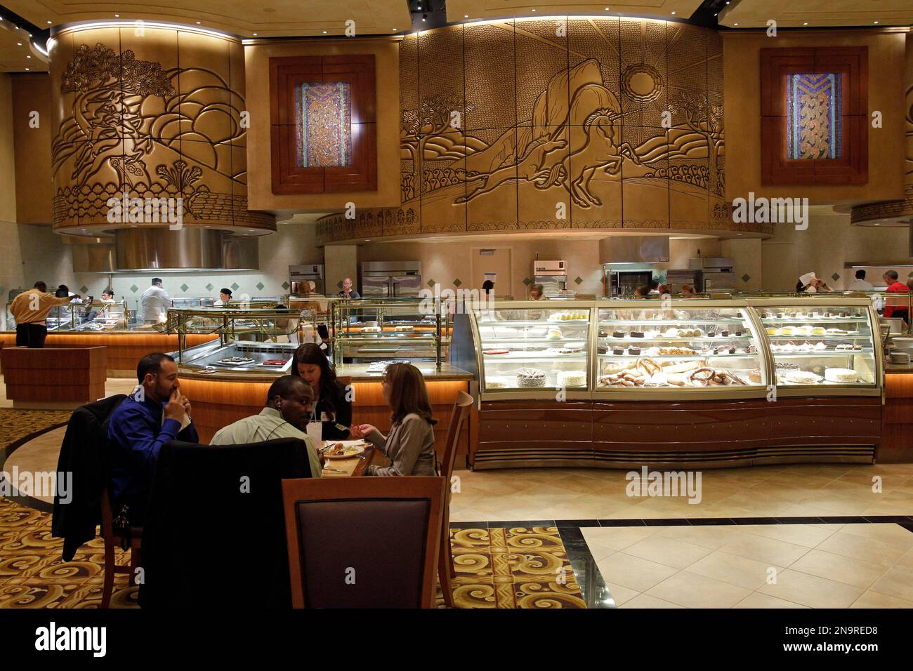 The Epic Buffet inside the Hollywood Casino in Toledo, Ohio Monday, May 21,  2012. The new casino, the second in Ohio, is scheduled to open May 29. (AP  Photo/Mark Duncan Stock Photo - Alamy