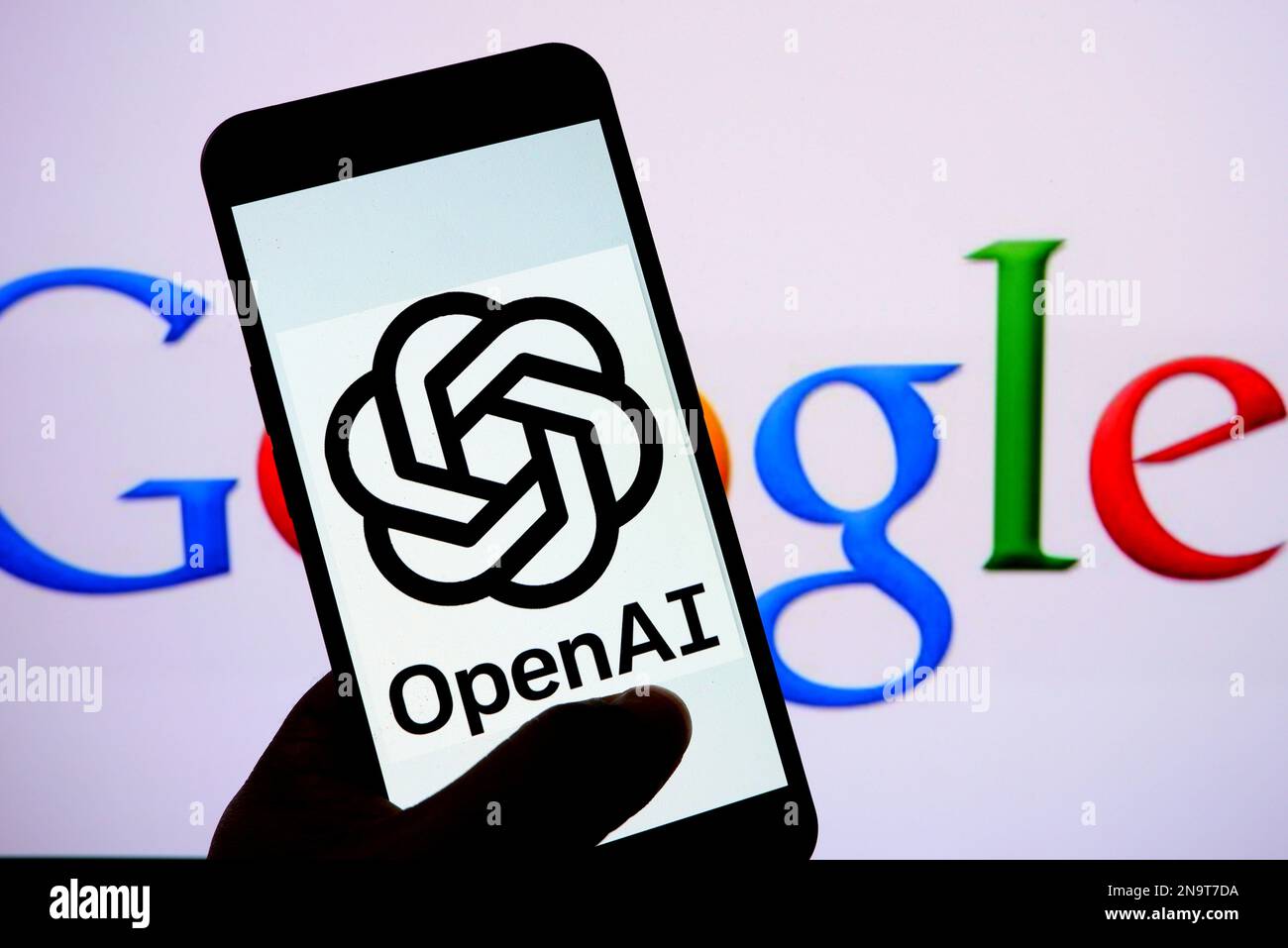 India. 12th Feb, 2023. In this photo illustration, an Open AI logo is
