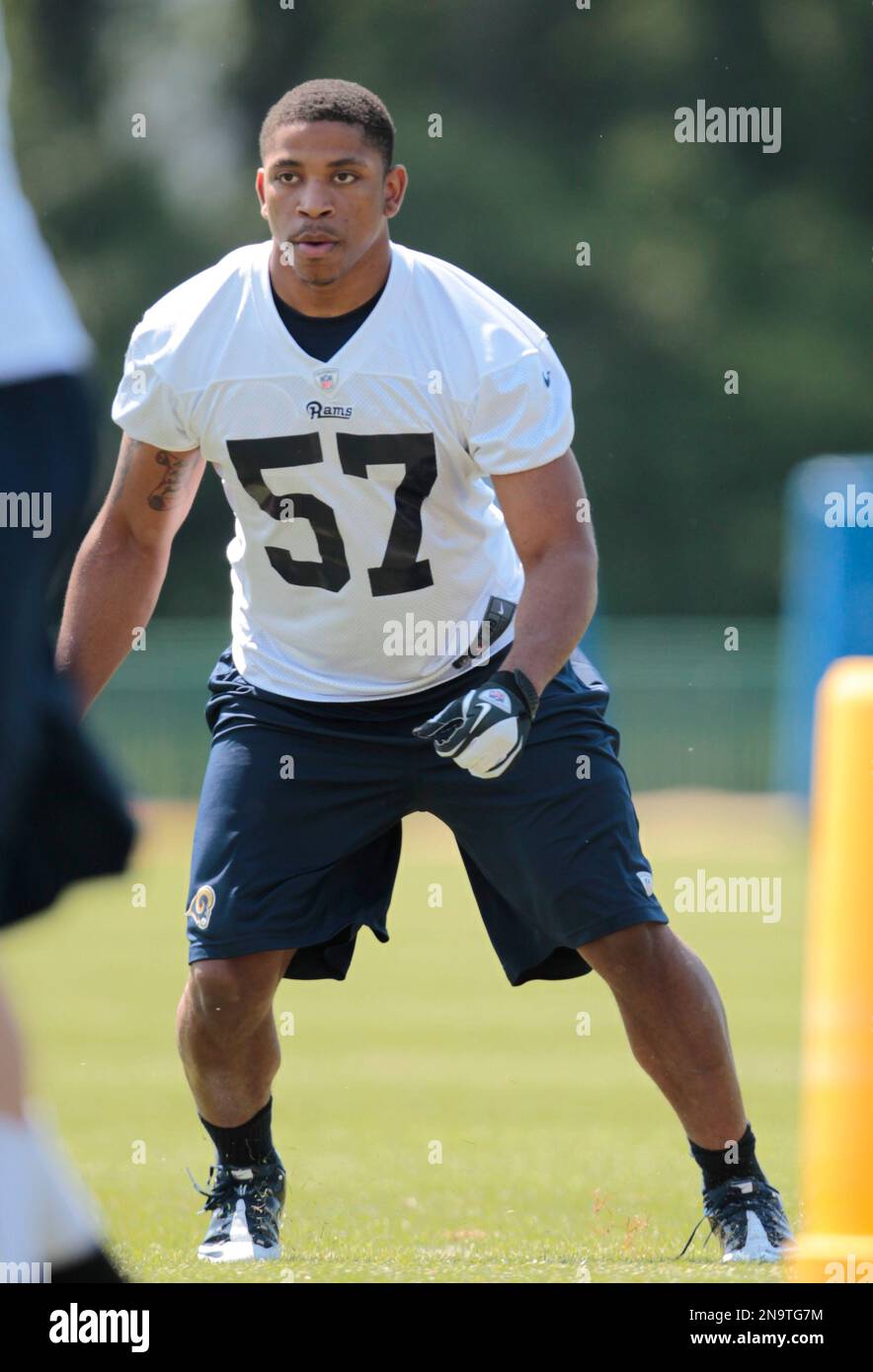 St. Louis Rams linebacker Sammy Brown (57) walks off the field