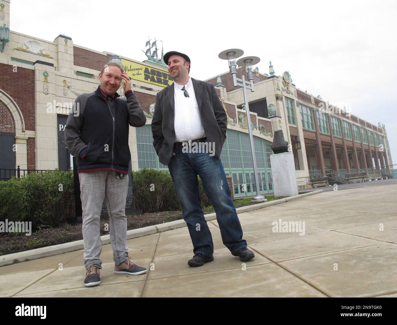 In this May 9, 2012 photo, Christian McKnight, left, senior talent