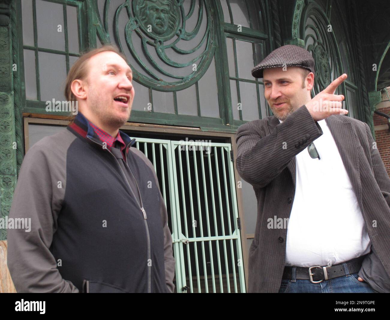 In this May 9, 2012 photo, Christian McKnight, left, senior talent