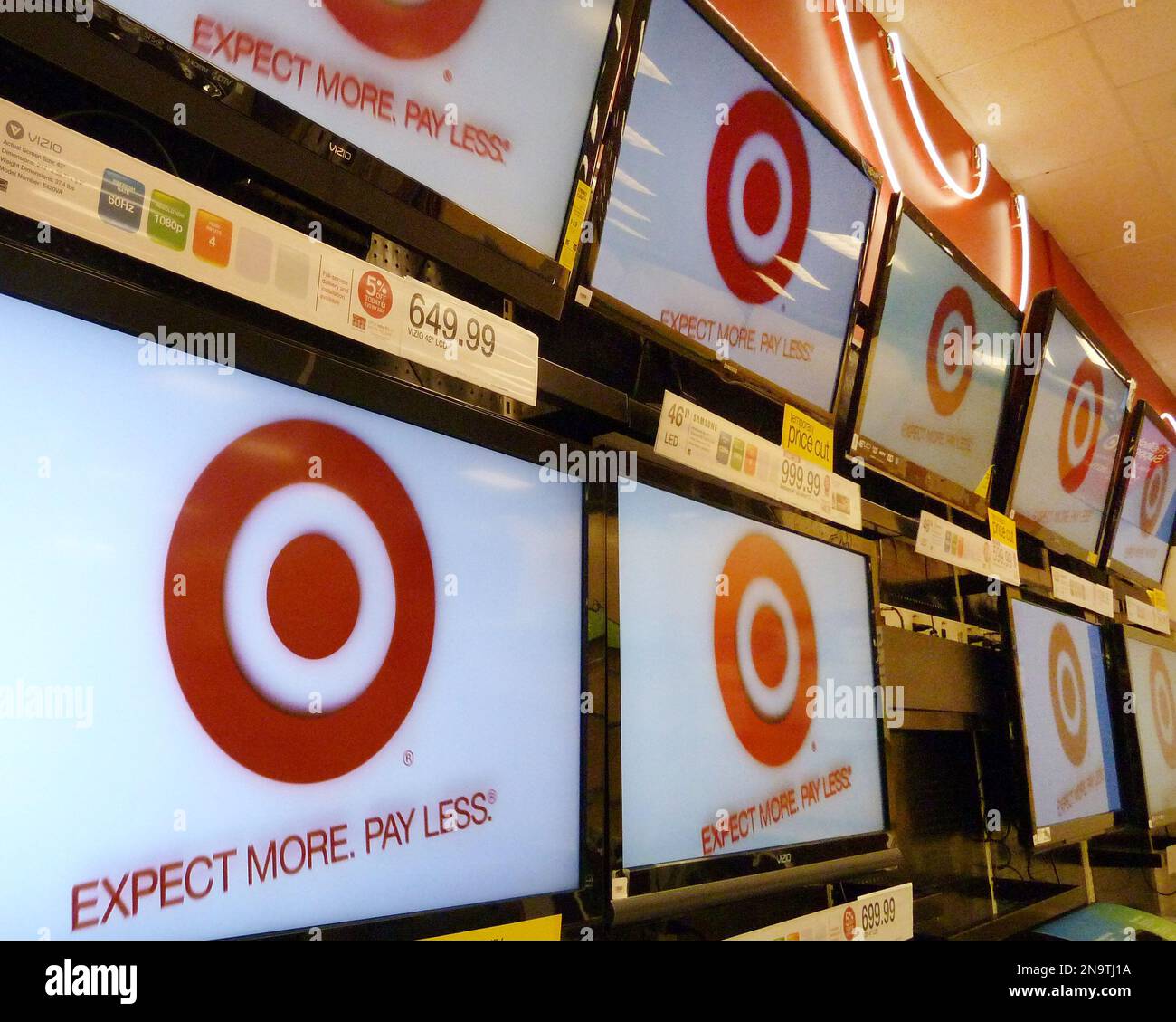 FILE A Feb. 20, 2012, file photo, shows flat screen televisions at a