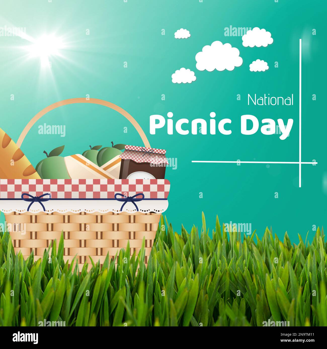 Closeup picnic basket hi-res stock photography and images - Alamy
